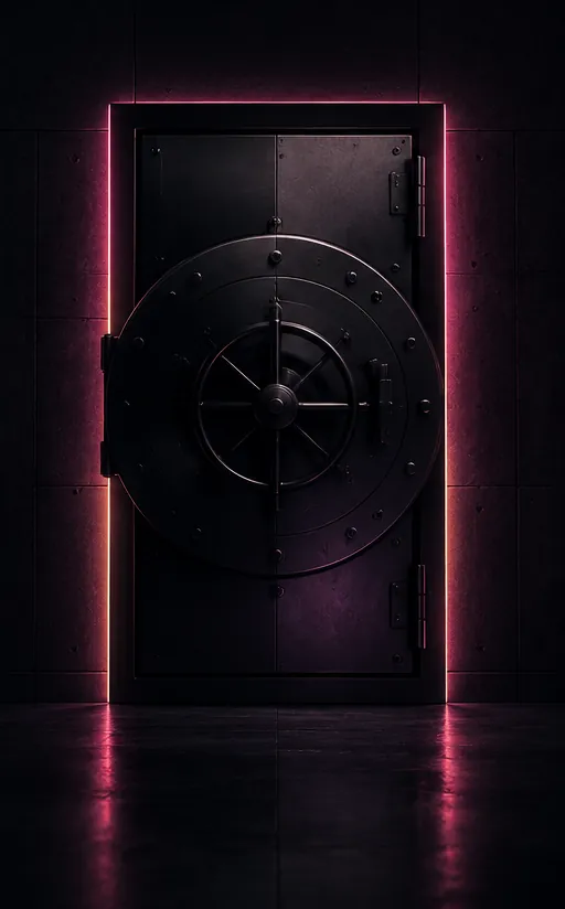 Vault door representing business reserves